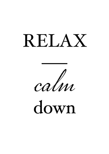 relax & calm down